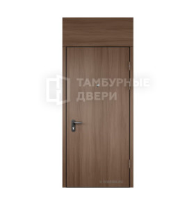 Дверь в тамбур глухая с фрамугой МДФ — ламинат ТД-92